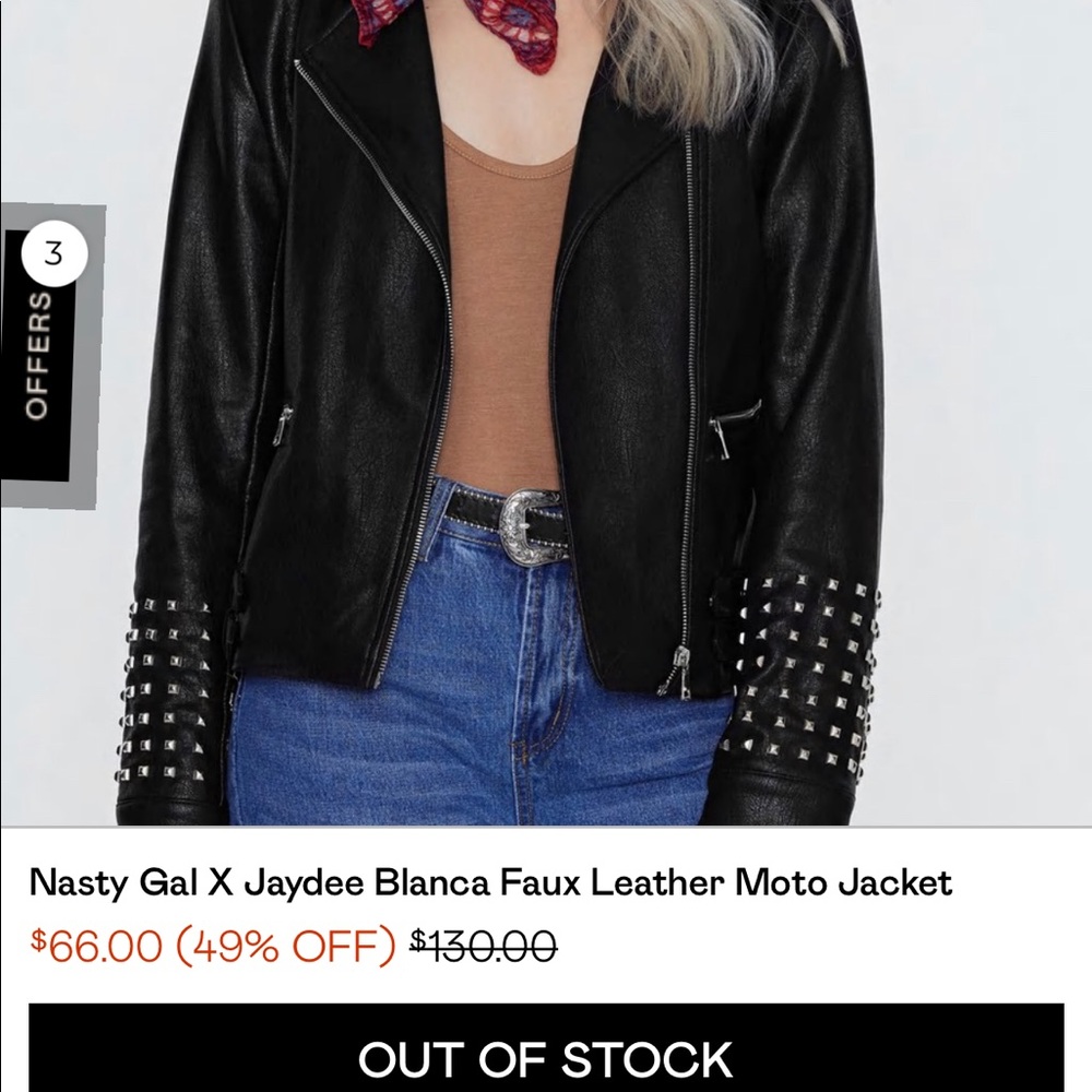 Nasty Gal x Jaydee Faux-leather Jacket